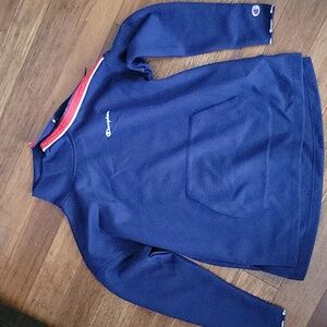 CHAMPION athletic zip mock neck oversized women's size m